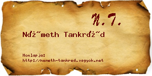 Németh Tankréd névjegykártya